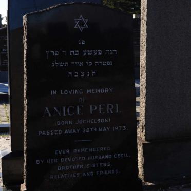 PERL Anice nee JOCHELSON -1973