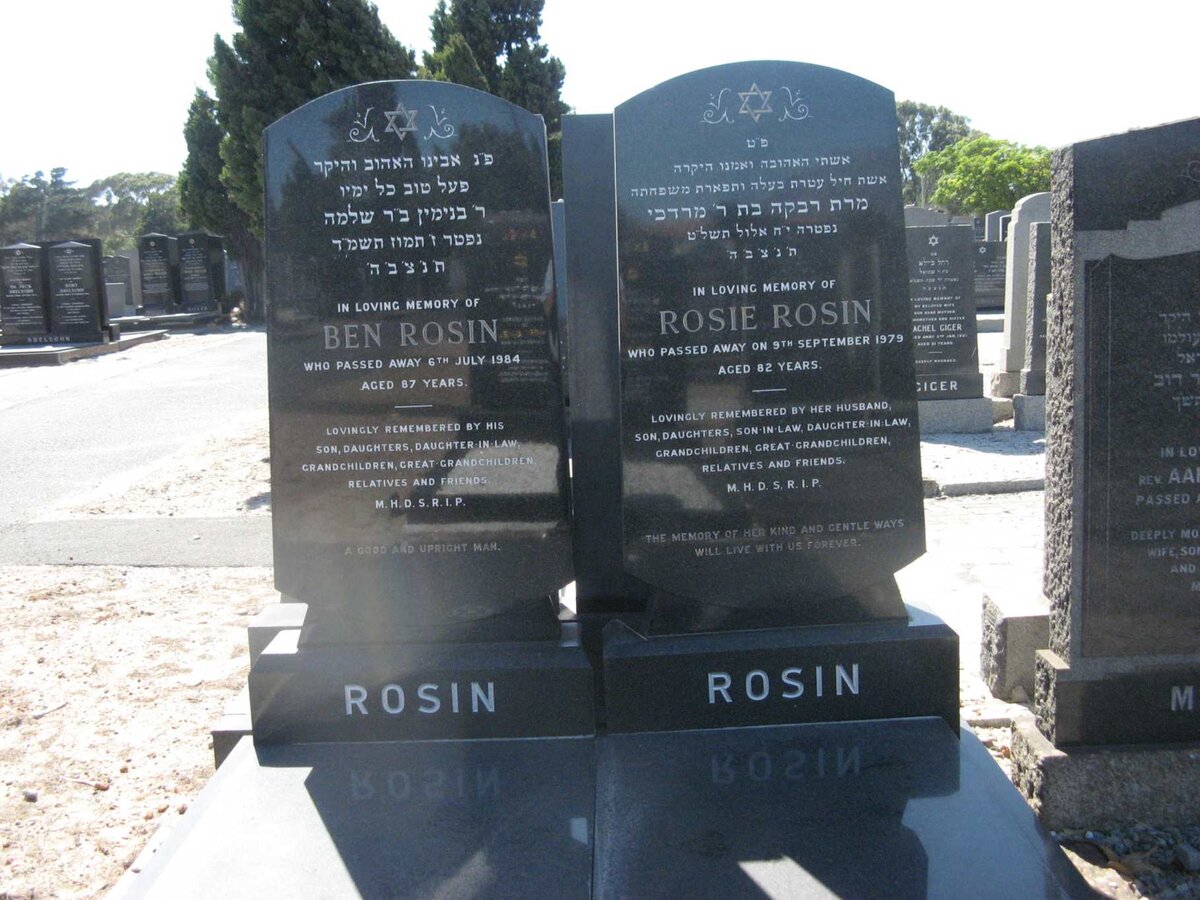 ROSIN Ben -1984 &amp; Rosie -1979