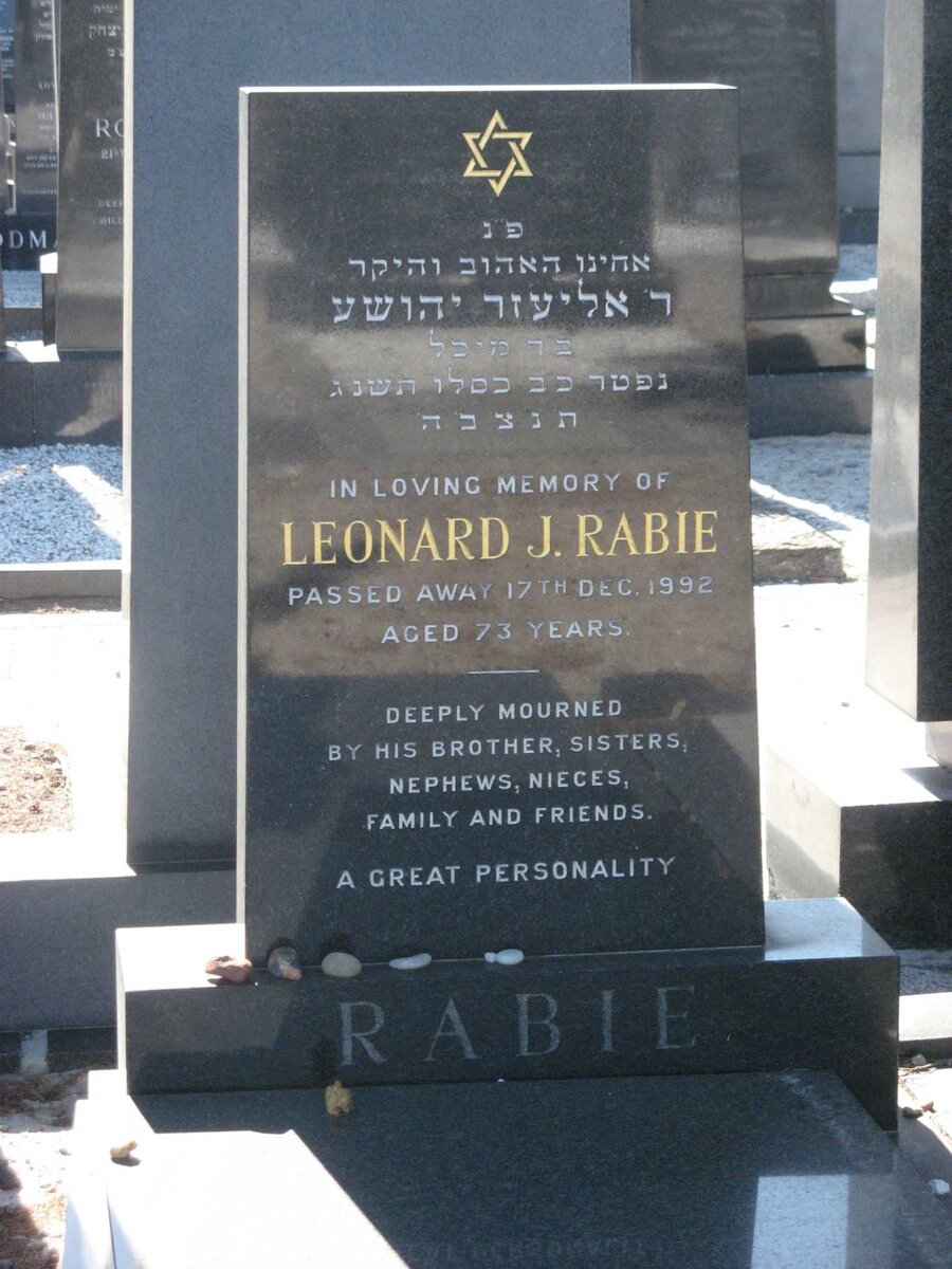 RABIE Leonard J. -1992