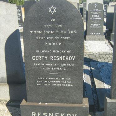 RESNEKOV Gerty -1972