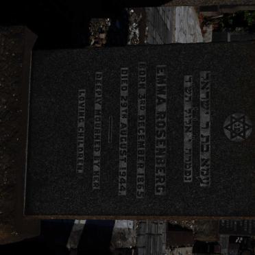 ROSENBERG Emma 1865-1944