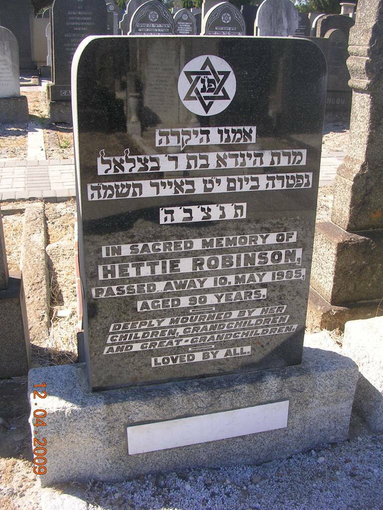 ROBINSON Hettie -1985