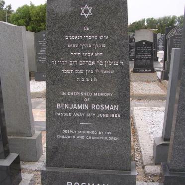 ROSMAN Benjamin -1968