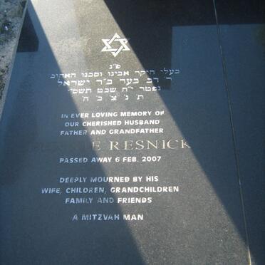 RESNICK Bennie -2007