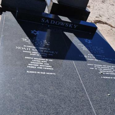 SADOWSKY Noah -1976 &amp; Doreen -2009