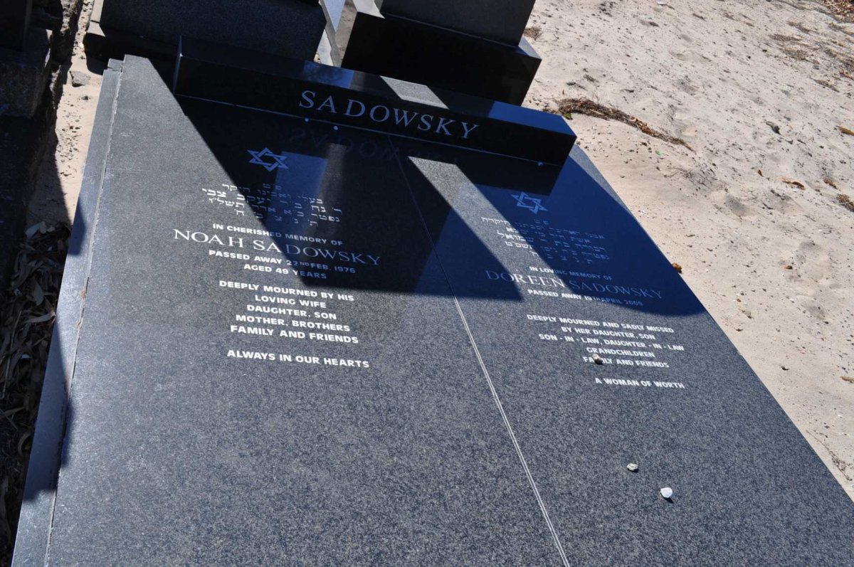 SADOWSKY Noah -1976 &amp; Doreen -2009