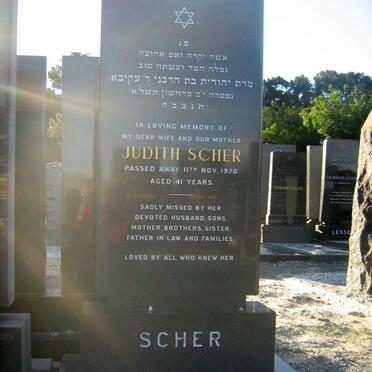 SCHER Judith -1970