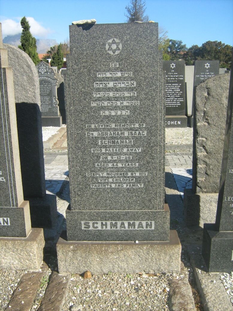 SCHMAMAN Abraham Isaac -1956