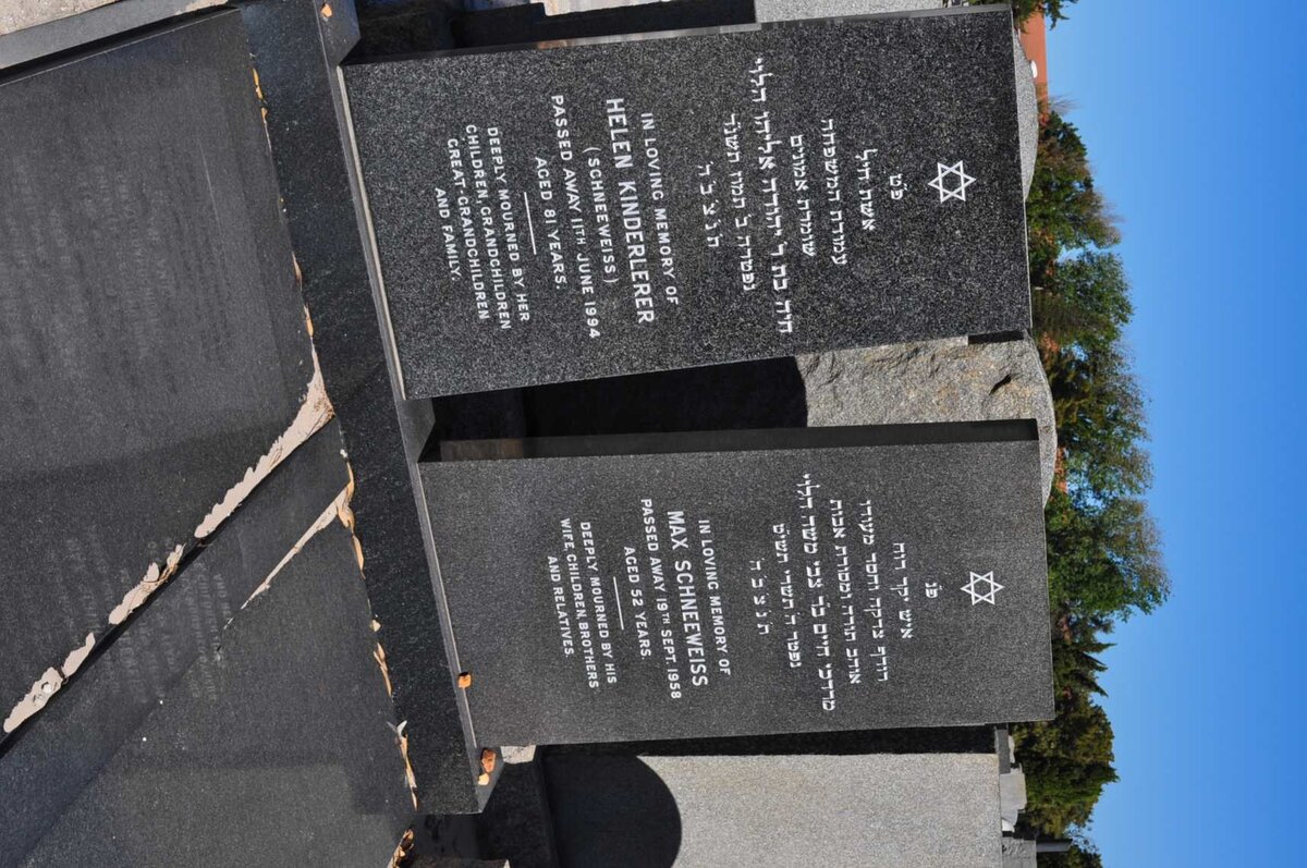 SCHNEEWEISS Max -1958 :: KINDERLERER Helen nee SCHNEEWEISS -1994