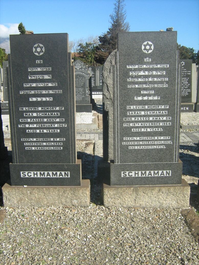 SCHMAMAN Max -1967 &amp; Sarah -1964