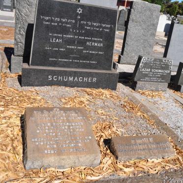 SCHUMACHER Herman -1957 &amp; Leah -1967 :: SCHUMACHER Lazar -1957