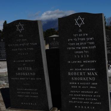 SHORKEND Robert Max 1899-1964 &amp; Hester -1979