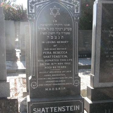 SHATTENSTEIN Pera Rebecca -1952