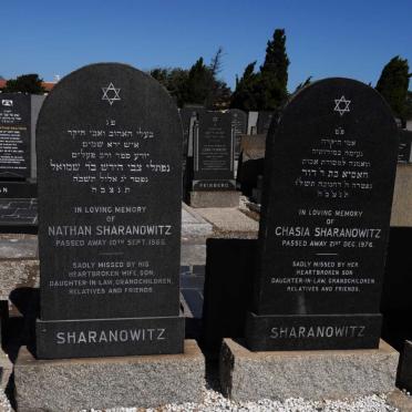 SHARANOWITZ Nathan -1965 &amp; Chasia -1976