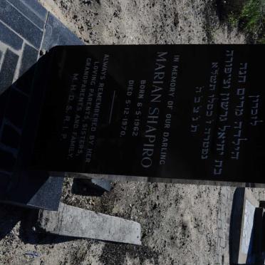 SHAPIRO Marian 1962-1970