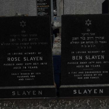 SLAYEN Ben -1971 &amp; Rose -1970