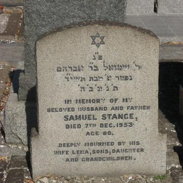 STANGE Samuel -1953