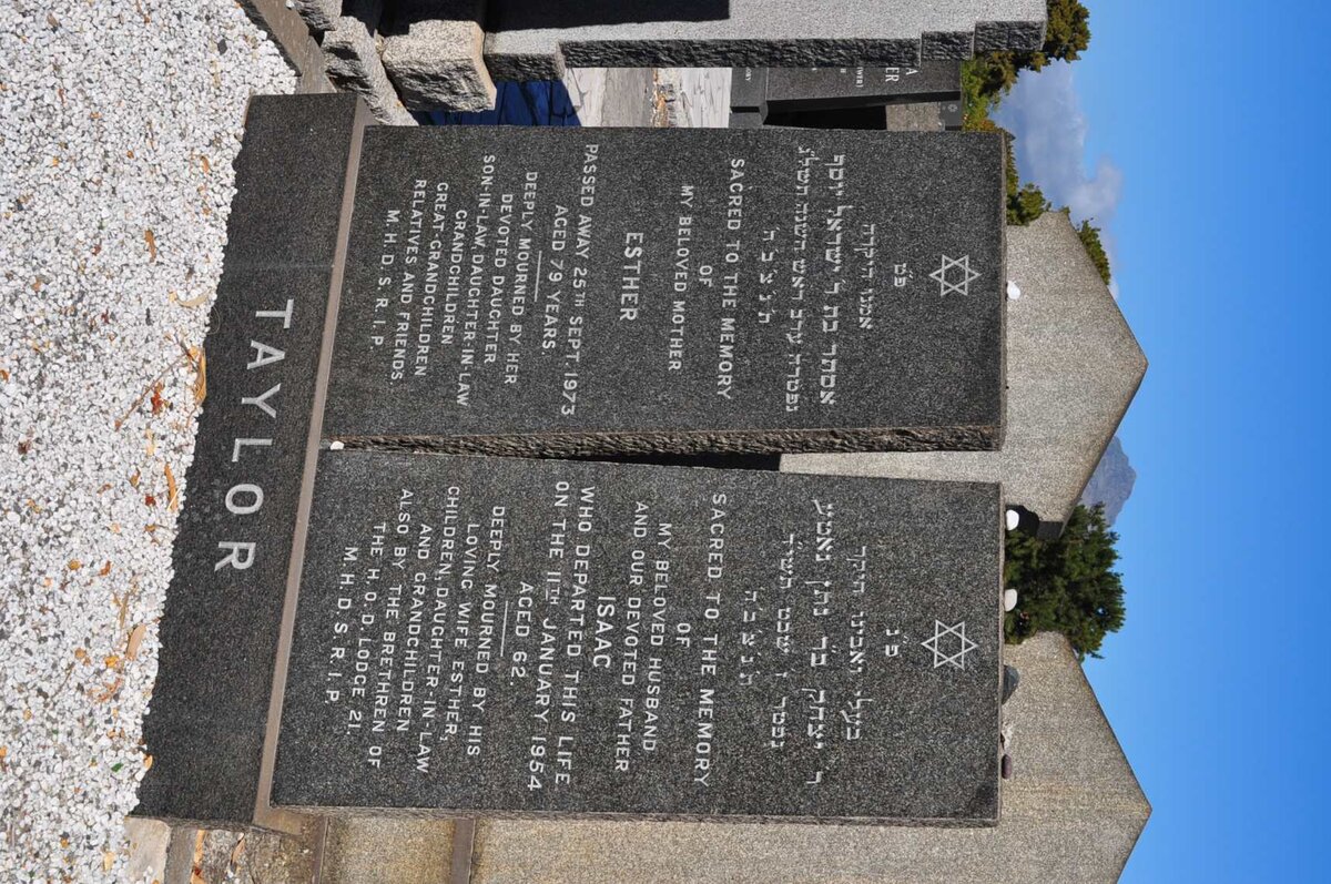 TAYLOR Isaac -1954 &amp; Esther -1973