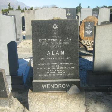 WENDROW Alan 1953-1971