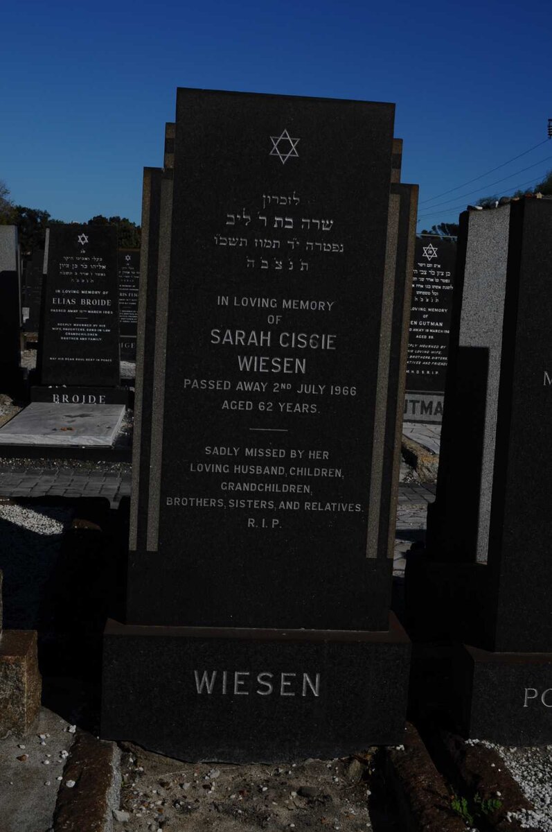 WIESEN Sarah Ciscie -1966