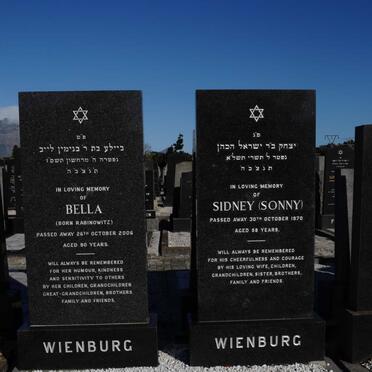 WIENBERG Sidney -1970 &amp; Bella RABINOWITZ -2006