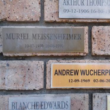 THOMPSON Arthur 1906-1991 :: MEISSENHEIMER Muriel 1930-1997 :: WUCHERPFENNIG Andrew 1969-2014