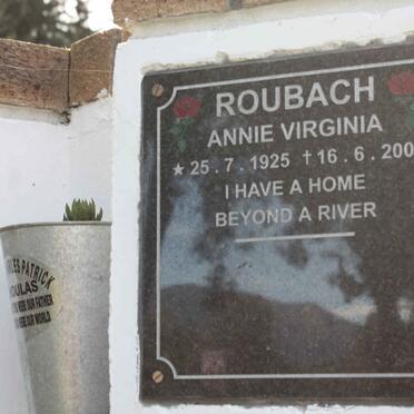 ROUBACH Annie Virginia 1925-2009