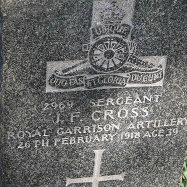 CROSS J.F. -1918