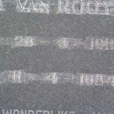 SMIT Hester Cecilia nee van ROOYEN 1918-1984