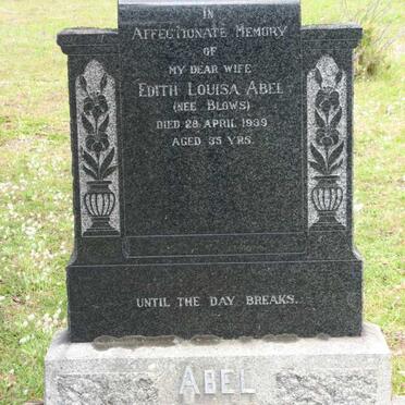 ABEL Edith Louisa nee BLOWS -1939