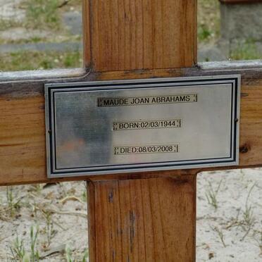 ABRAHAMS Maude Joan 1944-2008