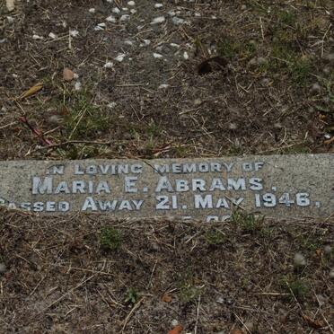 ABRAMS Maria E. -1946