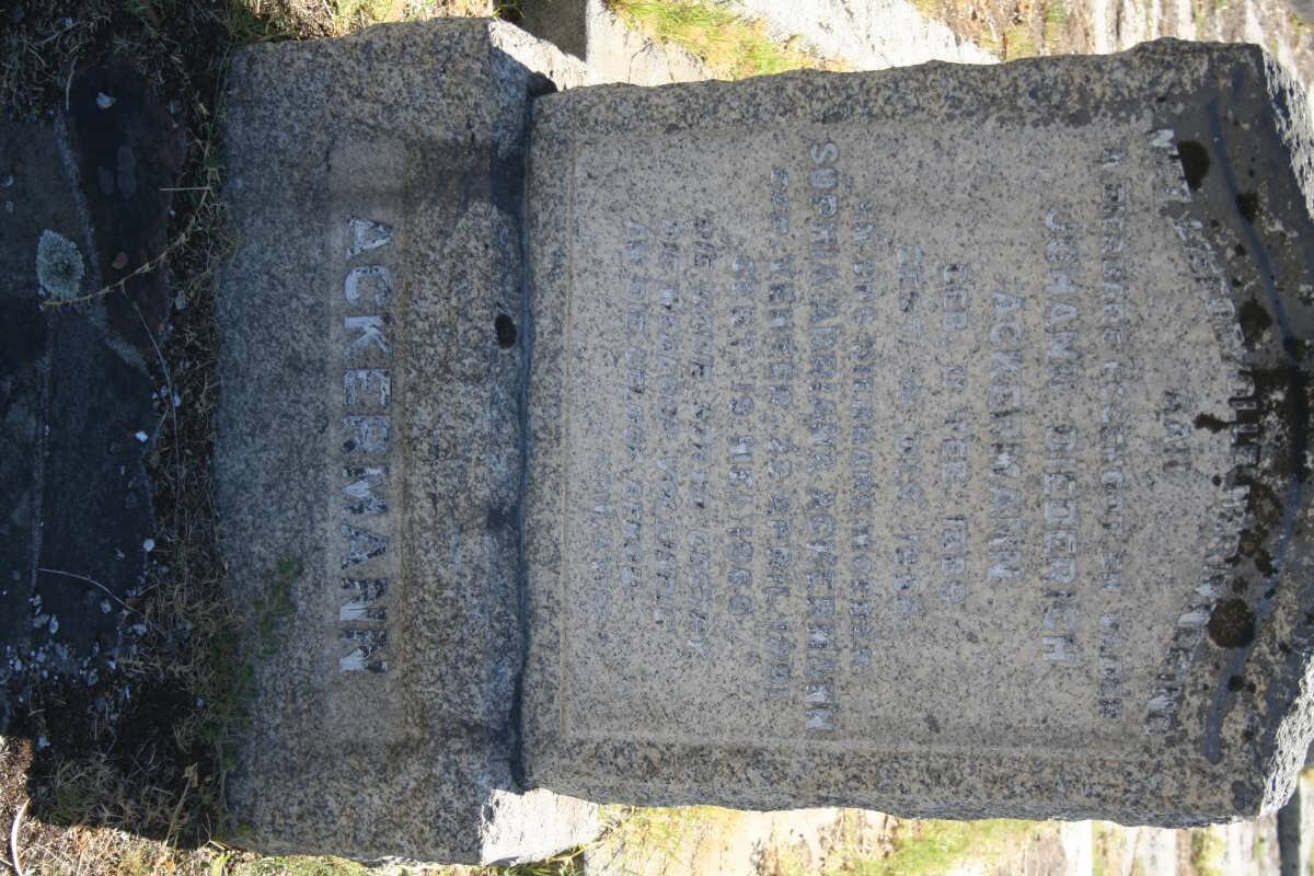 ACKERMANN Johann Diederich 1889-19?? &amp; Sophia Adriana VENTER 1891-196?