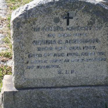 ACKERMAN Rosina C. 1907-1936