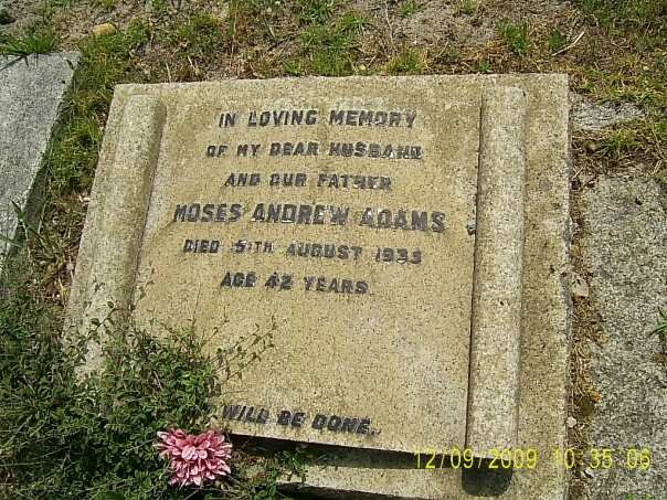 ADAMS Moses Andrew -1935