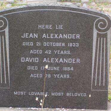 ALEXANDER David -1964 :: ALEXANDER Jean -1933