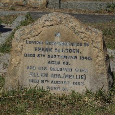 ALLCOCK Frank -1940 &amp; Ellen Ada -1963