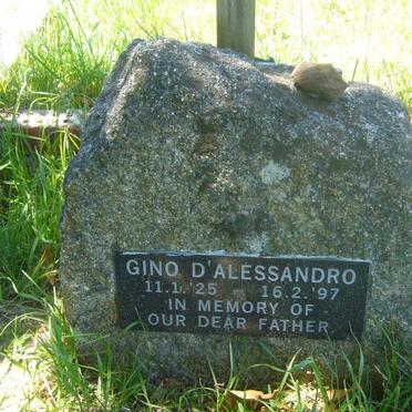 ALESSANDRO Gino, d' 1925-1997