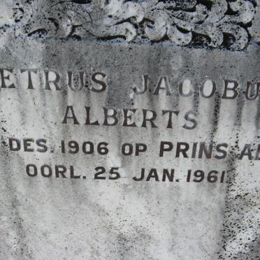 ALBERTS Petrus Jacobus 1906-1961