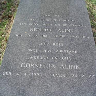 ALINK Hendrik 1915-1966 &amp; Cornelia 1920-1990