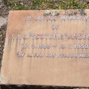 ANDERSON W.J.G. 1888-1958