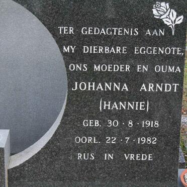 ARNDT Johanna 1918-1982