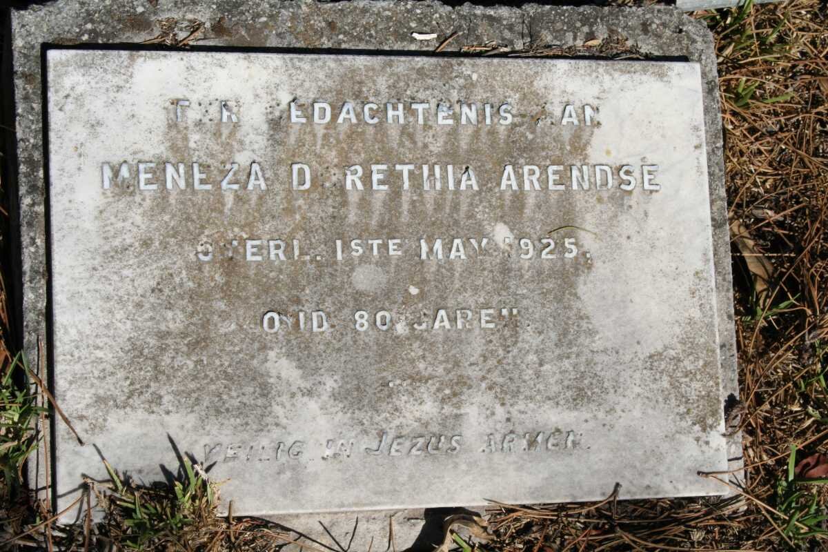 ARENDSE Meneza Dorethia -1925