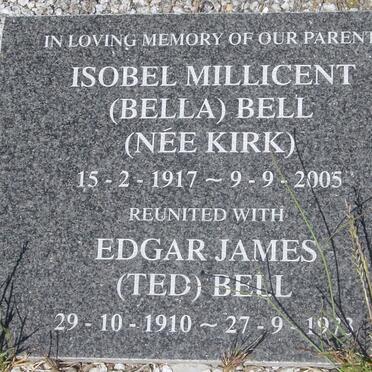 BELL Edgar James 1910-1973 &amp; Isobel Millicent KIRK 1917-2005