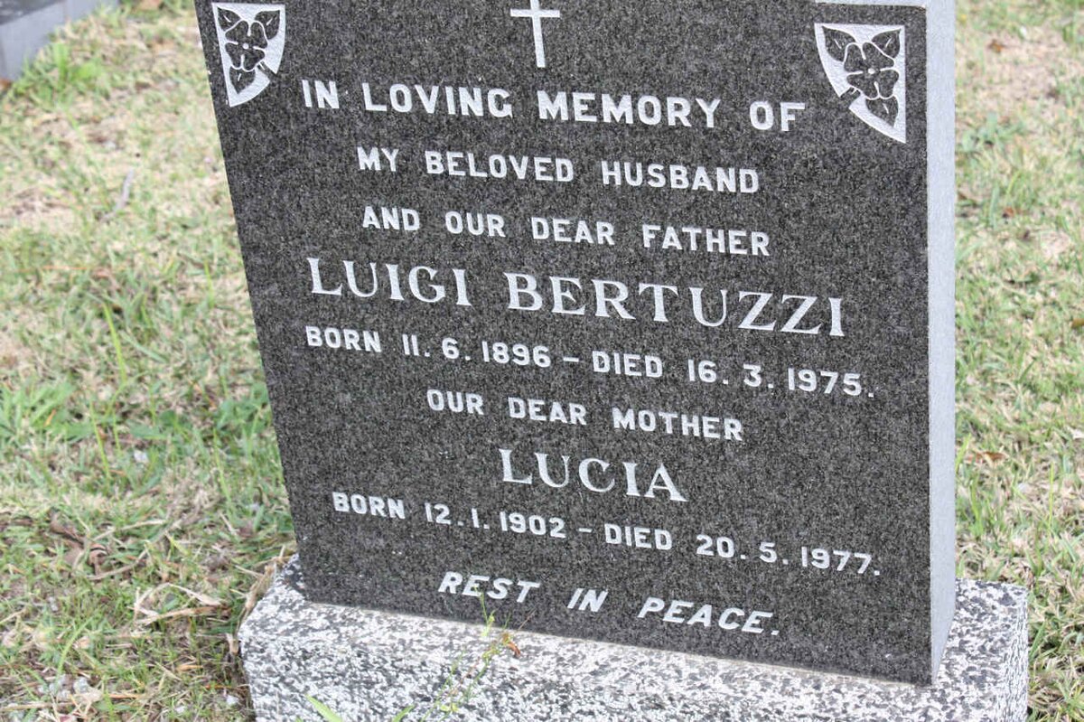 BERTUZZI Luigi 1896-1975 &amp; Lucia 1902-1977