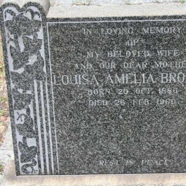 BROOKS Louisa Amelia  1886-1960