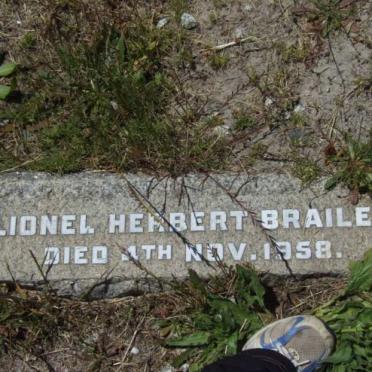 BRAILEY Lionel Herbert -1958