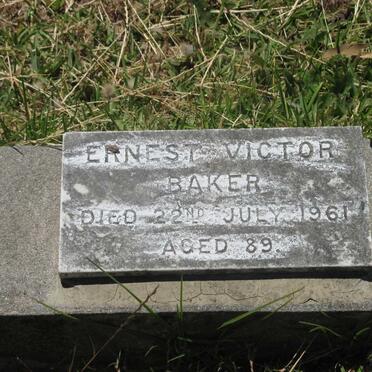 BAKER Ernest Victor -1961