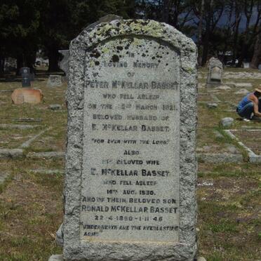 BASSET Peter, McKELLAR -1921 &amp; E. -1930 :: McKELLAR BASSET Ronald 1890-1946 :: WALCOTT Jack Hamilton Courtland 191?-1945