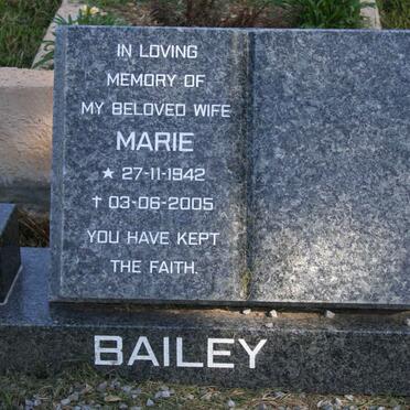 BAILEY Marie 1942-2005